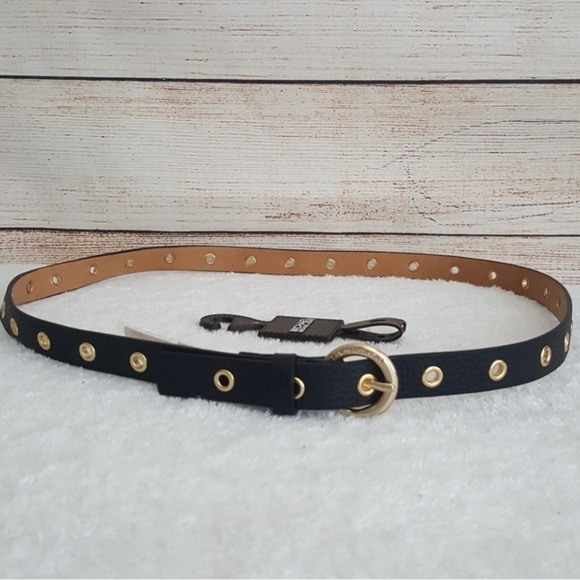 Authentic Michael Kors black leather belt. Size Large - Picture 1 of 3